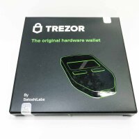 Trezor Model One - The Original Hardware Wallet for Cryptocurrencies, Bitcoin Security, Store and Manage 7000+ Coins and Tokens (Black)