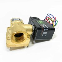 US. Solid 230 VAC 1/2" G Brass Electric Solenoid...
