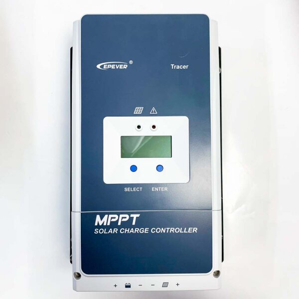 EPEVER® 60A MPPT ‎Solar Charge Controller Tracer6415AN with 12V/24V/36V/48V Auto Max 150V, 3000W Input, Negative Ground, Solar Controller, Suitable for Lead Acid AGM Sealed Gel Flooded Batteries