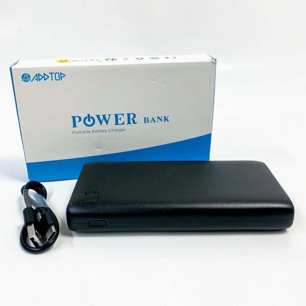 A ADDTOP Externer Akku 26800 mAh, 22,5 W Power Bank USB C PD Tragbares Ladegerät Schnellladung mit LCD-Bildschirm und 4 Ausgängen für Smartphones, Tablets und mehr