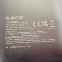 A ADDTOP Externer Akku 26800 mAh, 22,5 W Power Bank USB C PD Tragbares Ladegerät Schnellladung mit LCD-Bildschirm und 4 Ausgängen für Smartphones, Tablets und mehr