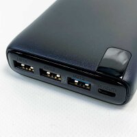 A ADDTOP Externer Akku 26800 mAh, 22,5 W Power Bank USB C PD Tragbares Ladegerät Schnellladung mit LCD-Bildschirm und 4 Ausgängen für Smartphones, Tablets und mehr