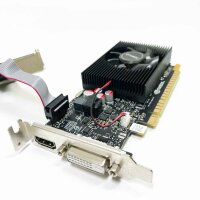 GT 730 Grafikkarte, 4 GB, DDR3, 128-Bits, DVI-I/HDMI/VGA, Low Profile Computer GPU, PCI Express 2.0 x16, Desktop Video Card for Gaming PC, DirectX 11, unterstützt 2K