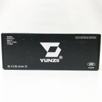 YUNZII AL66 Kabellose mechanische Tastatur, 65% Drehregler Aluminium Gaming Tastatur Bluetooth/2.4G/Wired Hot Swappable Switches, Dichtung montiert RGB Tastatur für Win/Mac(Milchschalter, Silber)