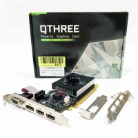 QTHREE GT 730 4G D3 graphics card, 2X HDMI, 1x DVI, 1x...