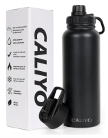 CALIYO Stainless Steel Water Bottle High Capacity Thermos...