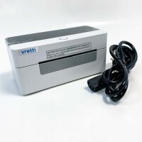 vretti thermal label printer, shipping label printer, desktop label printing for Amazon DPD DHL UPS Shopify, compatible with Mac/Windows, USB connection only