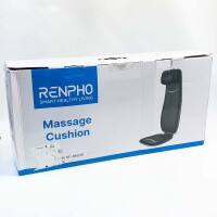 RENPHO RF-BM076 Rückenmassagegerät (mit minimalen Fleck), Shiatsu Massageauflage mit Wärmefunktion und Vibrationsfunktion, Höhenverstellbarer und S-förmiges Massageauflage, Elektrisches Massagegerät für Nacken und Schulter, Weiß