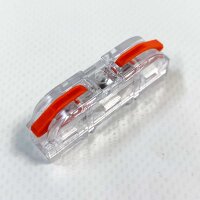 Cable Connector Connection Clamps 600V 32A Transparent Cable Connector Quick Connection Clamp Compact Clamps Block Clamps 4mm² Conductor Clamp with Lever (Pack of 40)