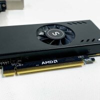 SAPLOS Radeon RX 550 Low Profile Grafikkarte, 4GB GDDR5 128-bit, VGA DVI-D HDMI, 4K Anzeige, PC Video Card, DirectX 12, Computer GPU