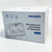 Inkbird IBS-M2 WALN Gateway with temperature and humidity sensor, app control, large LCD screen, works with wireless and Bluetooth sensors for home, greenhouse