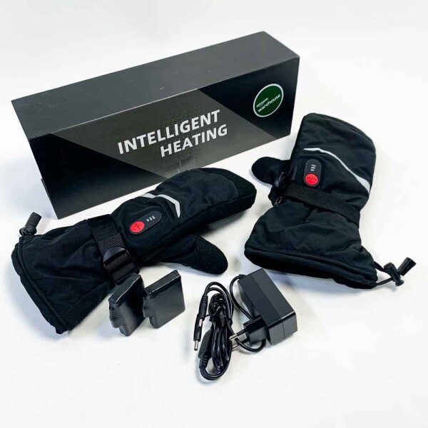 BARCHI Beheizte Handschuhe Männer Frauen,Elektrisch Beheizte Handschuhe,Wiederaufladbare Winter Handwärmer,Geeignet für Skifahren,Reiten,Jagen,Laufen,etc., Größe XL
