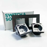 BSEED Schuko wall double socket (with minimal scratches)...