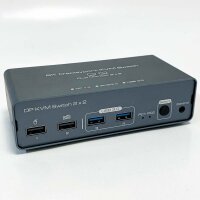 VEDINDUST DisplayPort KVM Switch Dual Monitor 8K60HZ...