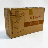 Faltbare Eisbad Badewanne 80cm Large Aufblasbare Badewanne Erwachsene Eisbaden Tonne Freistehende Ice Tub Mobile Badewanne Eisfass für Outdoor Eisbad Dusche Spa Soaking Shower