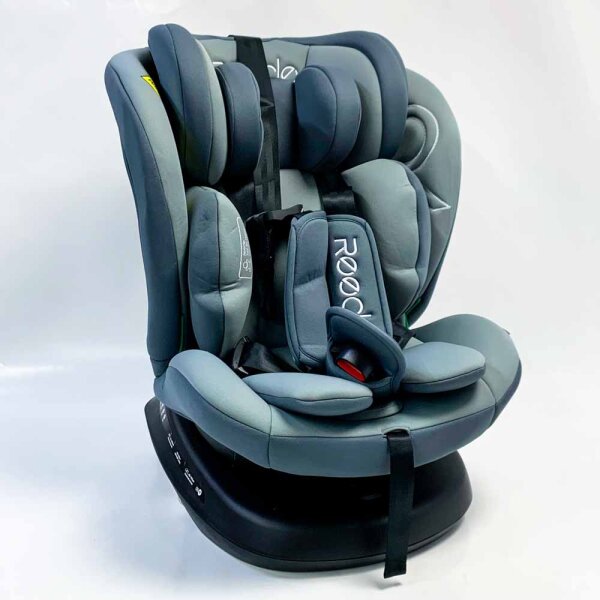Reecle 360° Drehbar i-Size Kindersitz mit ISOFIX 40-150 cm (0-36 kg) Reboarder, ab Geburt -12 Jahre, ECE R129, Grau