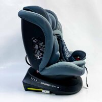 Reecle 360° rotating i-Size child seat with ISOFIX 40-150 cm (0-36 kg) reboarder, from birth -12 years, ECE R129, gray