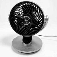 Dreo 28dB Quiet Smart Table Fan, 18cm Diameter 4 Speed ​​Levels 5 Modes 12H Timer 120°+90° Oscillating Small Fans with Remote Control Voice Control Cooling, Fan, Lynx S, Silver