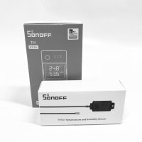 SONOFF THR320D Elite 20A Smart Schalter mit Temperatur und Luftfeuchtigkeit Überwachung mit LCD-Bildschirm + THS01 Temperatur und Feuchtigkeitssensor,Kompatibel mit Alexa/Google Home/IFTTT
