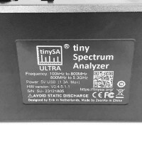 AURSINC Ultra TinySA 10,2 cm (4 Zoll), tragbarer Frequenzanalysator, V0.4.5.1, 100 kHz-5,3 GHz, integrierter 3000 mAh Akku und 32 GB SD-Karte, Phasengeräuschgenerator