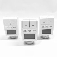 MOES Smart Heizkörper Thermostat, 3 Thermostat Heizkörper mit 1 Hub, Tuya Thermostat Heizung, Intelligenter Heizkörperregler, Kompatibel mit Alexa Google Home