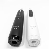 Oral-B iO Series 5 Plus Edition Elektrische Zahnbürste/Electric Toothbrush, Doppelpack PLUS 2 Aufsteckbürsten, 5 Putzmodi, Etui, recycelbare Verpackung, black/white