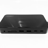 iVANKY FusionDock 1 MacBook Pro Docking Station with 150W Power Supply, 12-in-2 Dual 4K@60Hz Docking Station for MacBook Pro/Air Thunderbolt 3/4 Dock 2HDMI 2.0, 96W PD, 6 USB, 1Gbps Ethernet SD/TF Audio