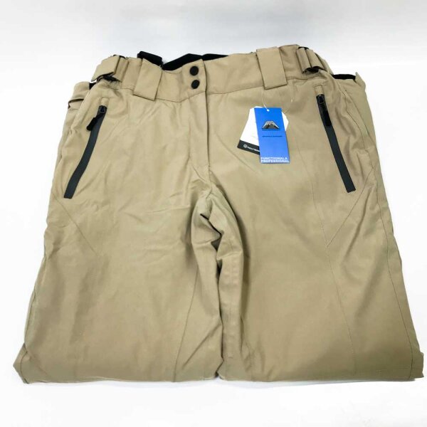 Mapamyumco Damen Snow Ski Latzhose Bergsteigerhose Wasserdicht Winddicht Isolierte Skihose Abnehmbar Khaki M