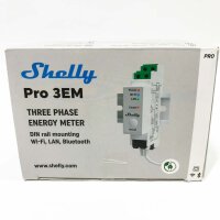 Shelly Pro 3EM (120A) | WLan & Bluetooth Smart Energy Monitoring 3-Phasen-Relaisschalter | Hausautomatisierung | Büroausstattung | Haushaltsgeräte | iOS Android App | Kein Hub nötig| Solarpanels