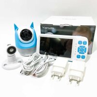 Yonvim 2K baby monitor with camera, 5" UHD baby...