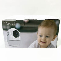 Yonvim 2K Babyphone mit Kamera, 5" UHD Babyphone, 7000mAh Akku, 1500ft Lange Reichweite Videoaufnahme und Wiedergabe Ohne WLAN, MP3, Geschichtenbuch, Nachtlicht, Individuelle Schlaflieder