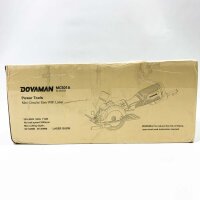 DOVAMAN Mini Circular Saw, 710W 115mm Hand Circular Saw with Laser, 3500rpm, Metal Auxiliary Handle, 43mm (90°), 29mm (45°) Cutting Depth, 6 Saw Blades, Ideal for Wood, Soft Metal, Plastic, Tiles - MCS01A