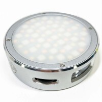 Godox R1 RGB LED Video Light, RGB Mini Creative Light with Creative Music Mode, 2500K-8500K, with 1/4 Screw Mount and Magnetic Attraction, with RGB Mode, 14 FX Special Effects Silver