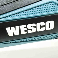 WESCO Winkelschleifer,4.0Ah Akku Winkelschleifer,18V Winkelschleifer Akku,8800 RPM, Winkelschleifer 115 mm,mit Zusatzgriff und 3 Stück Scheiben,ideal für Tischler,Bauherren,WS2333