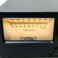Fosi Audio LC30 VU Meter Verstärker Lautsprecher-Umsaltbox Audio Visualizer 2 In 2 Out Vintage-Schalter für High-Power-Stereo-Class AB-Tube Amps mit Fernbedienung
