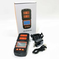CHNADKS Portable Gas Detector, Rechargeable 4 Gas Monitor...