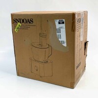 SNDOAS Multifunktions-Küchenmaschine, 1100 W Küchenmaschine, 3,2 l Rührschüssel, Multifunktions-Zerkleinerer, 1,5 l Mixer-Roboter, Kaffeemühle, Silber