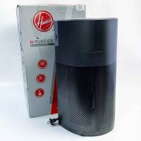 Hoover H-PURIFIER 500 Luftreiniger – mit HEPA-13 Filter für gute Luftqualität – Luftmesser mit CO-Warnsystem – mit Diffusor-Funktion – mit App & LED-Display steuerbar, für Räume bis 110 m² [HHP55CA] Titan