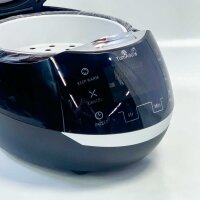 Yum Asia Sakura rice cooker with ceramic bowl and Advanced Fuzzy Logic (8 cups, 1.5 liters), 6 rice cooking functions, 6 multi-cooker functions, Motouch LED display, 220-240V EU (black and silver)