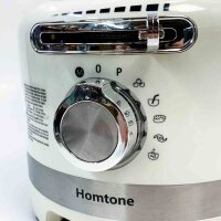 Homtone 10-in-1 Küchenmaschine Elektrisch, 1000W Multizerkleinerer 1,5L Glasmixer & 3L Schüssel zum Schneiden, Hacken, Raspeln, Mixen, Pürieren & Teig, 6 Voreinstellungen, den Heimgebrauch, Weiß