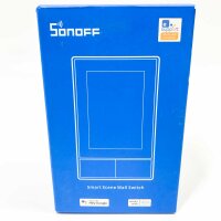 SONOFF NSPanel-US WI-FI Wandschalter Smart Scene, Smart Light, Temperatur und Luftfeuchtigkeit All-in-One-Touchscreen-Steuerung, kompatibel mit Google Home, Alexa (Schwarz)