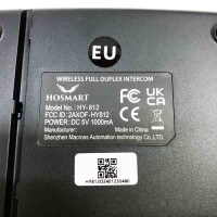 Hosmart UltraSpeak Intercoms Wireless for Home, Full Duplex, Range 1200 Feet. Business-grade two-way real-time intercom system. (3 packs)