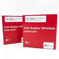 Hosmart UltraSpeak Intercoms Wireless for Home, Full Duplex, Range 1200 Feet. Business-grade two-way real-time intercom system. (4 packs)