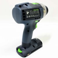 Festool Akku-Bohrschrauber TDC 18/4 I-Basic QUADRIVE (mit Werkzeugfutter, Magnet-Bithalter, FastFix Schnellspannbohrfutter, Zusatzhandgriff, Bit, Gürtelclip), im Systainer