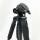 Sunfoto ‎ST60-Tripod, camera tripod 160cm lightweight photo tripod with 2 quick-release plates, carrying bag, mobile phone holder for smartphone DSLR SLR Canon Nikon Sony Olympus - black