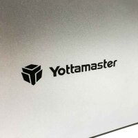 Yottamaster, 5 bay usb3.0, aluminum 5 bay hard drive enclosure, external USB3.0 SATA hard drive enclosure storage for 3.5"/2.5" hard drives with 80mm quiet fan-[hard drive not included]