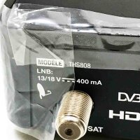 THOMSON THS808 TNTSAT Terminal HD | Free TNT from Astra Satellite | TV recorder function | HDMI | SPDIF coaxial | 12 volt compatible, ideal for caravanning and mobility