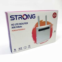 STRONG 4G LTE Cat 4 Router 150 Mbps|WiFi 300 Mbps|Modem|Hotspot|4 Ethernet ports, 2 removable SMA antennas