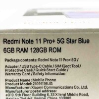 Xiaomi Redmi Note 11 Pro+ 5G 6GB RAM 128GB Star Blue