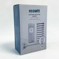 Ecowitt WH57 Wireless Lightning Detector Sensor WH57, weather station outdoor sensor for Ecowitt Ecosystem, only one accessory 868MHz